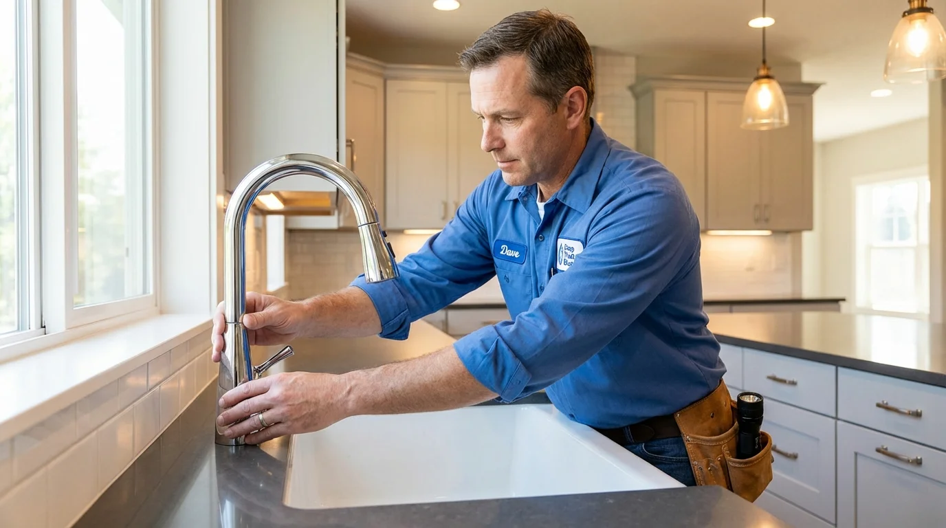 Kitchen faucet installation by Johns Plumbing LLC in Silver Creek