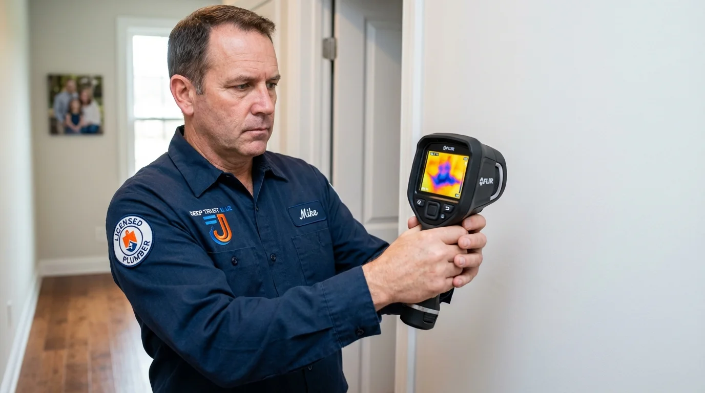 Thermal imaging leak detection by Johns Plumbing LLC in Silver Creek